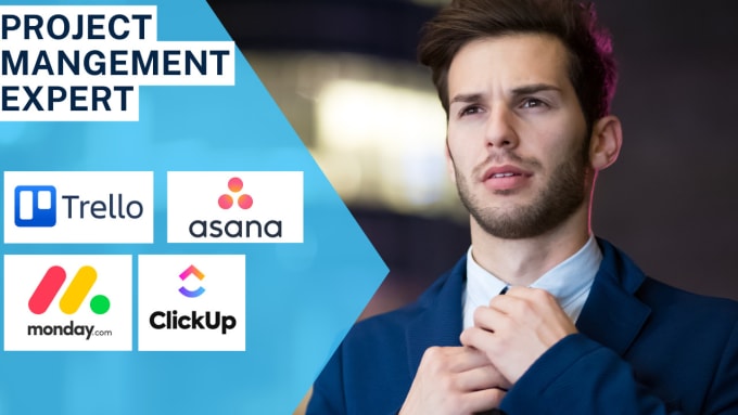 setup trello, asana, monday, clickup and bitrix24 board