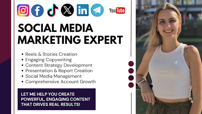 be your social media marketing manager and content creator