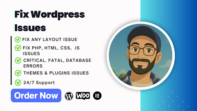 do wordpress bug fixing, fix wordpress issues