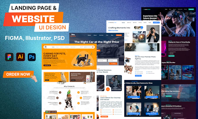 design nft landing page, website mockup, homepage design and figma redesign