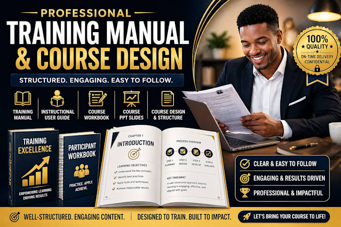 create training manual, training course, user manual, workbook, powerpoint