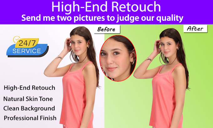 do beauty retouching and headshots retouch for polished results