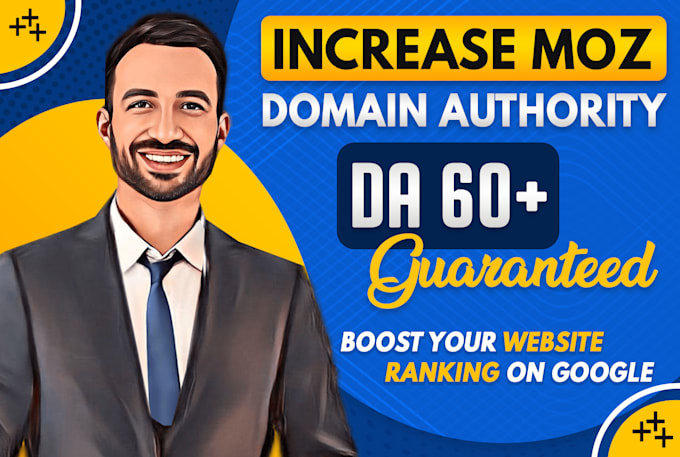 increase moz da domain authority 60 plus da using high authority seo backlinks
