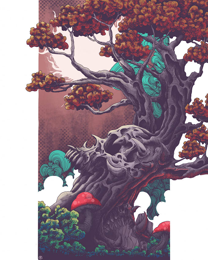 draw a digital cartoon illustration