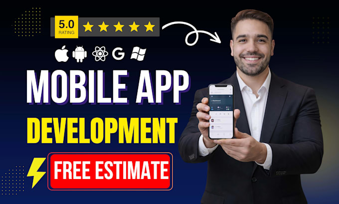 do mobile app development for android and IOS apps react native and flutter