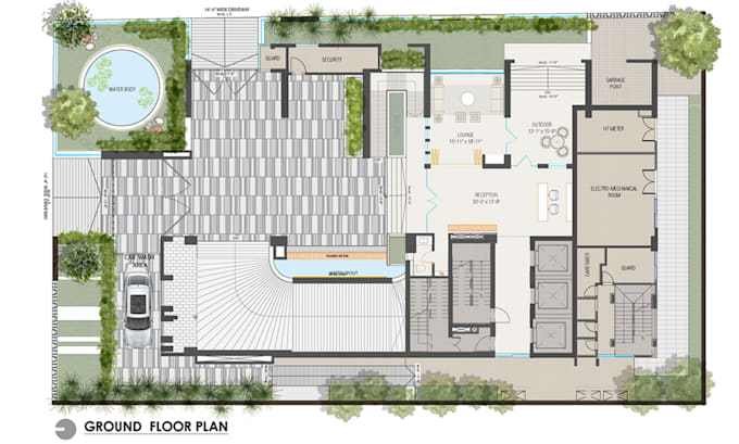 draw color render your 2d floor plan, site and master plan