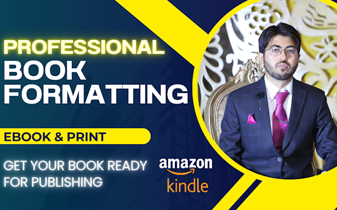 professionally format and publish your ebook paperback for amazon KDP