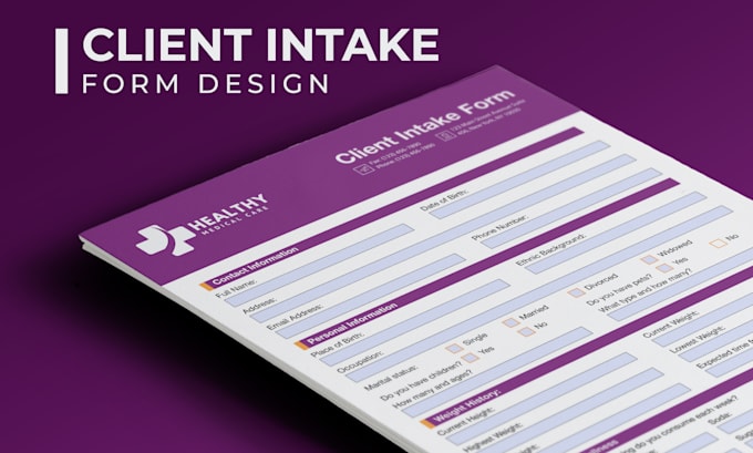 Design your business client intake form by Susmoydey | Fiverr