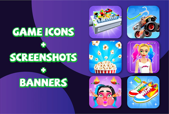 design high quality 2d and 3d game icon