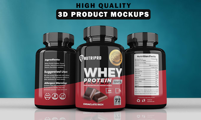 do photorealistic 3d product mockup and rendering