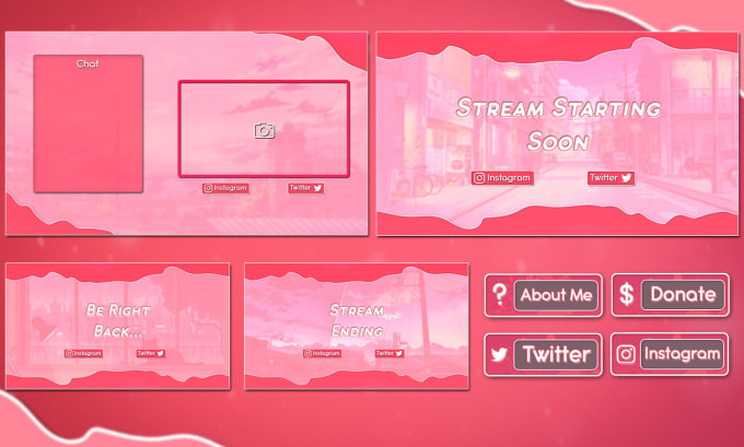 Design custom twitch overlays and panels for your stream by Majorneko ...