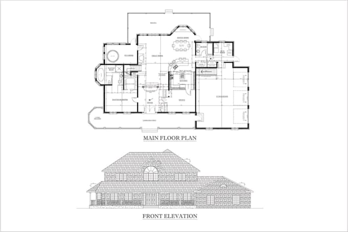 Draw your architectural 2d floor plan, drawings, blueprints, house ...