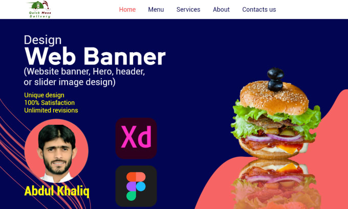 design website header, banner, hero, or slider image