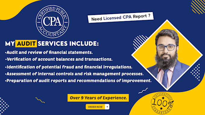 audit financial statements as a CPA and sign the audit report