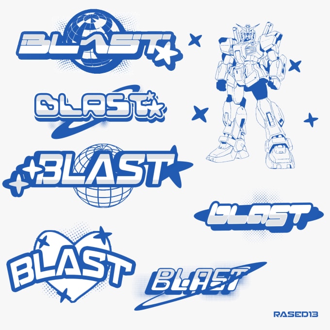 make y2k cyberpunk streetwear logo