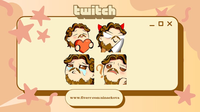 custom original cute twitch emotes