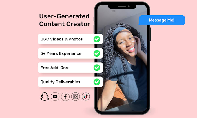 Create tiktok, reel style ugc user generated content videos by Rachelle ...