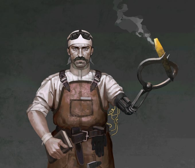 draw your character design, illustration and concept art
