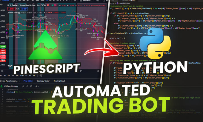 Convert pinescript code to automated python trading bot by Hashimaliii ...