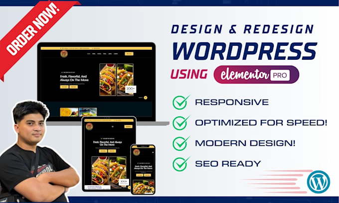 create a stunning wordpress business website with elementor pro