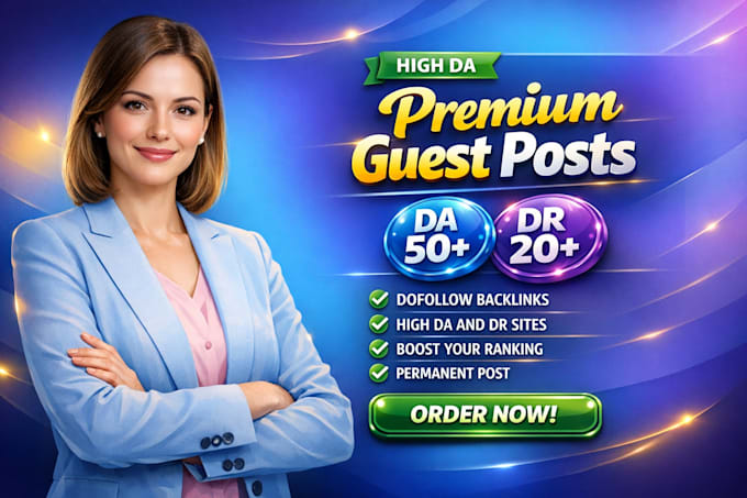 provide guest posts on general blog with a da60