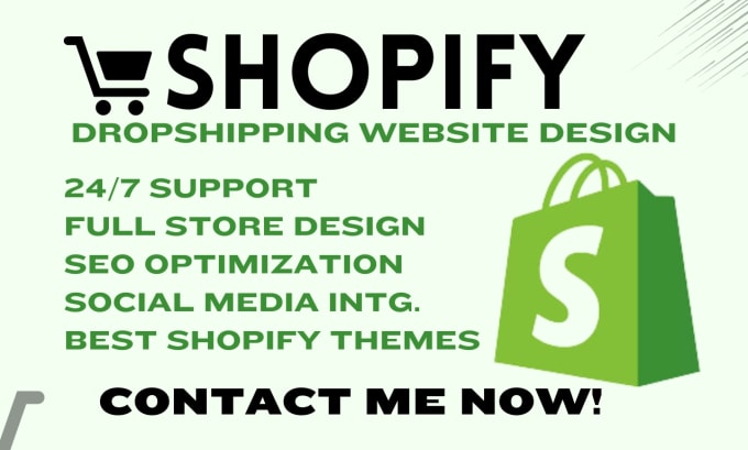 I will design shopify dropshipping website, shopify dropshipping website design