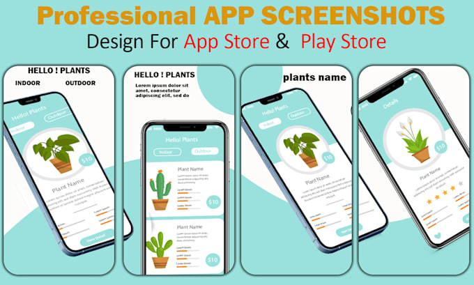 create amazing app screenshots for your mobile within 12 hr