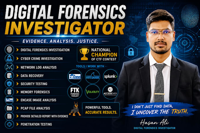 do digital forensics, malware and log analysis, cybercrime investigation