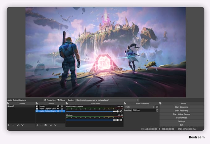 set up obs for you