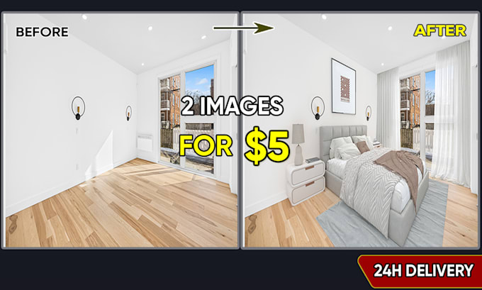 professionally virtual stage and renovate your interior
