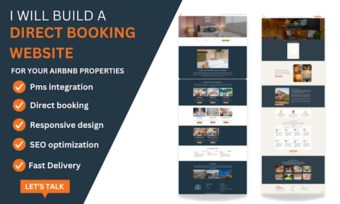 create a direct booking website for your airbnb properties