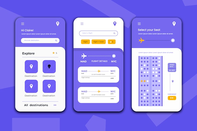 design mobile app ui ux design, website ui design and ui ux