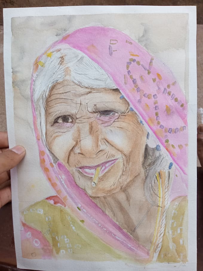 Realistic watercolor portraits draw people prices negotiable by