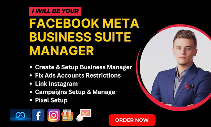 be your expert meta business suite manager and setup ads