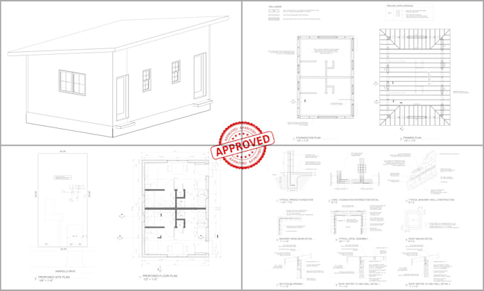 do architectural, structural drawings for city permit