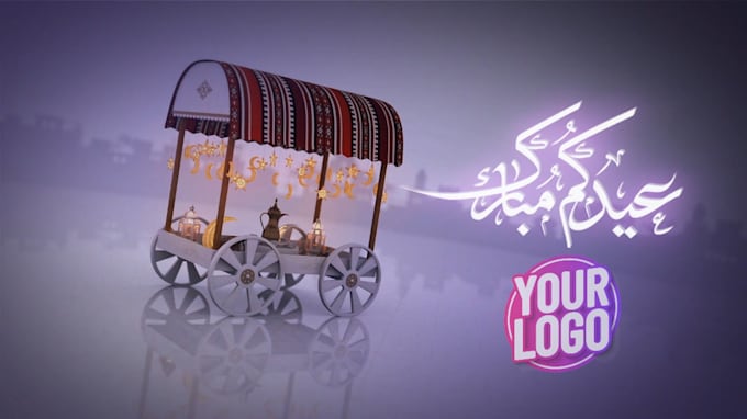 create a unique eid al fitr greeting video for you