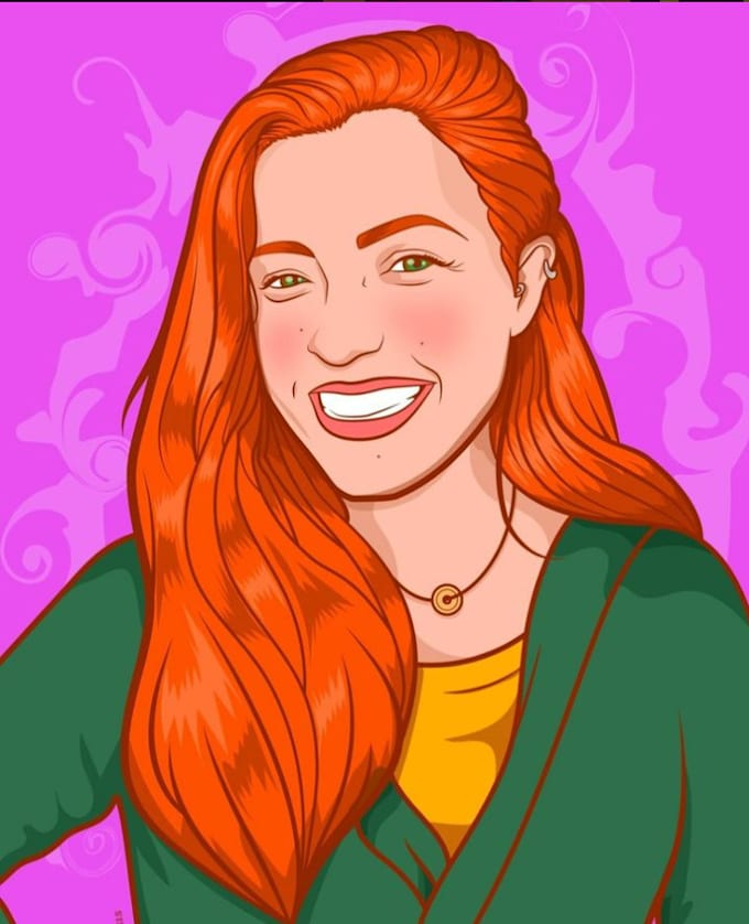 Create illustrations of you, your family and pets anda what else to ...