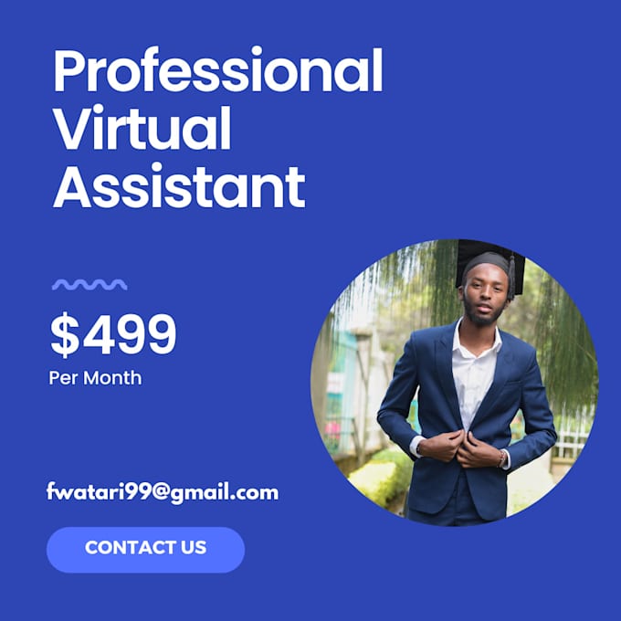 be your administrative virtual assistant, data entry professional