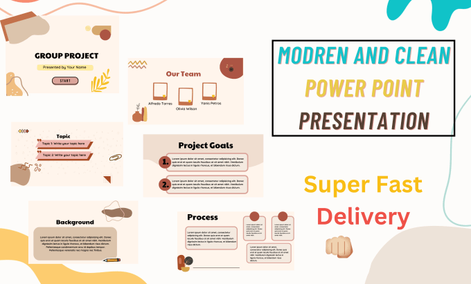 design pitch deck and modern powerpoint presentations