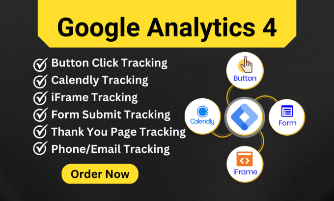 Do form submission button click calendly form tracking in ga4 with