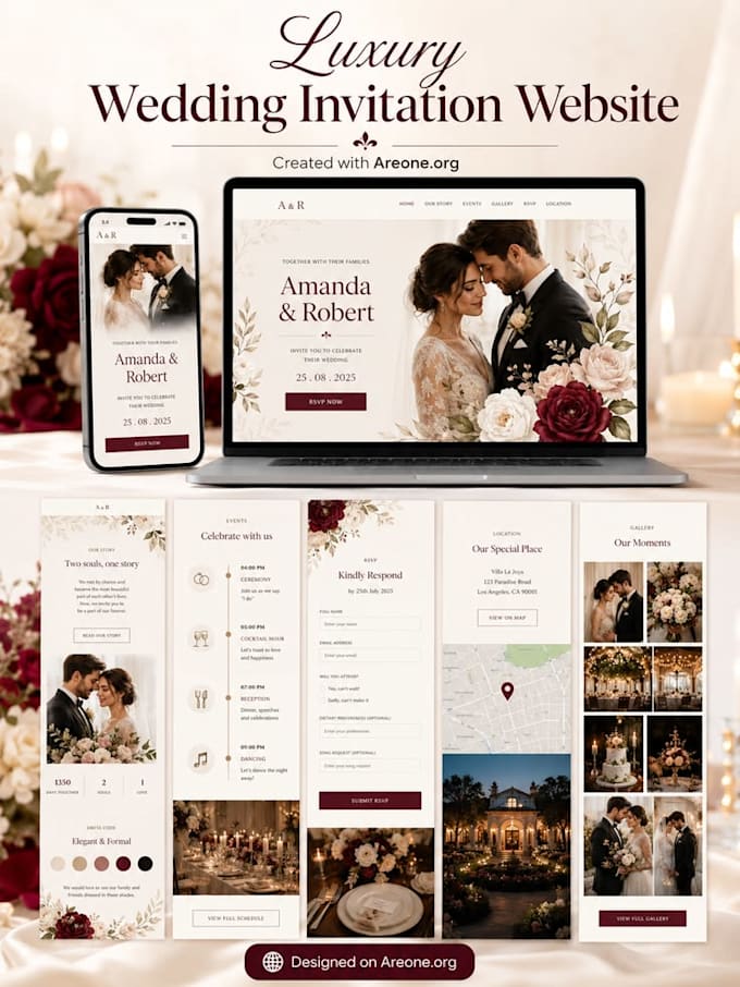 build an elegant wedding website