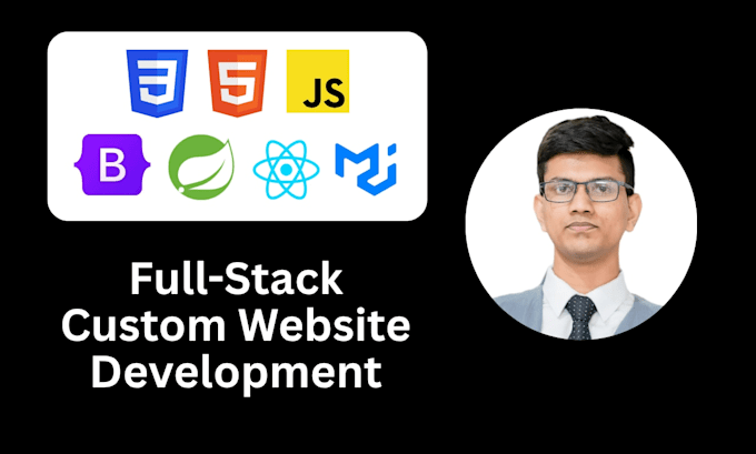 do custom website development as full stack developer