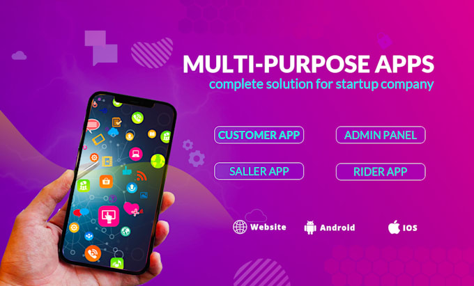 multivendor food, grocery, ecommerce, parcel, pharmacy flutter apps and websites