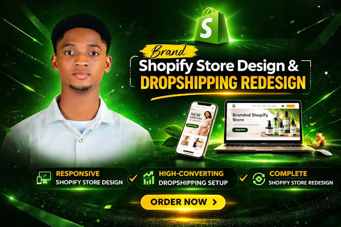 Build shopify store design shopify dropshipping store redesign by Timo ...
