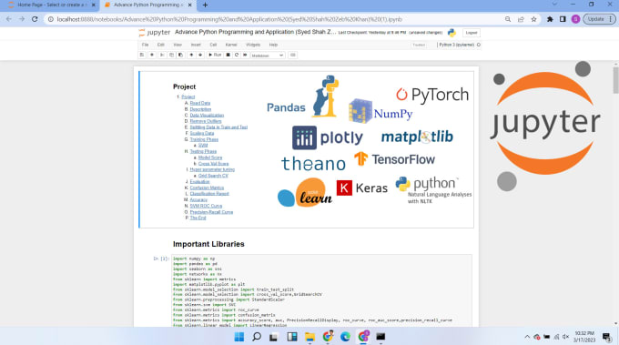 Do data science and analysis using python using jupyter notebook by ...