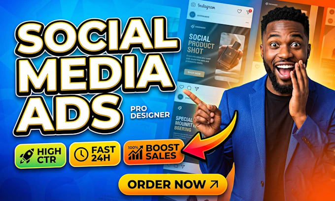 design facebook ad creative or instagram ad image
