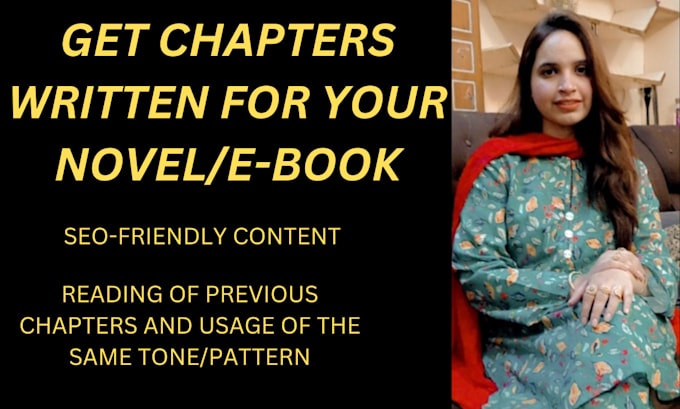 ghostwrite chapters of your novel or ebooks