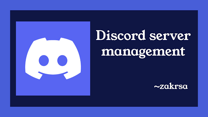 Moderate your discord server by Zakrsa | Fiverr