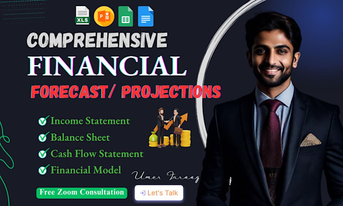 provide investor ready financial projections, forecast and financial model