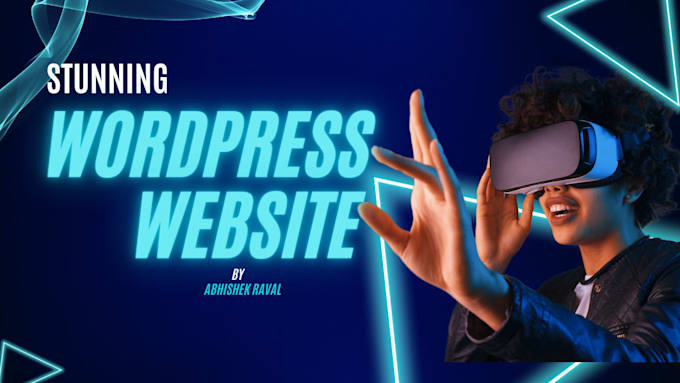 create a stunning wordpress website and informatic website